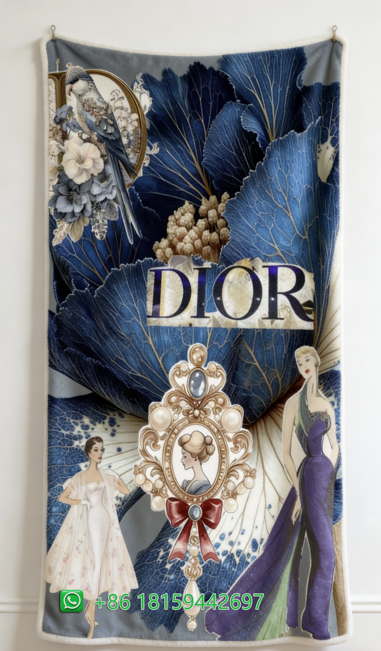 Dior Throw Blankets